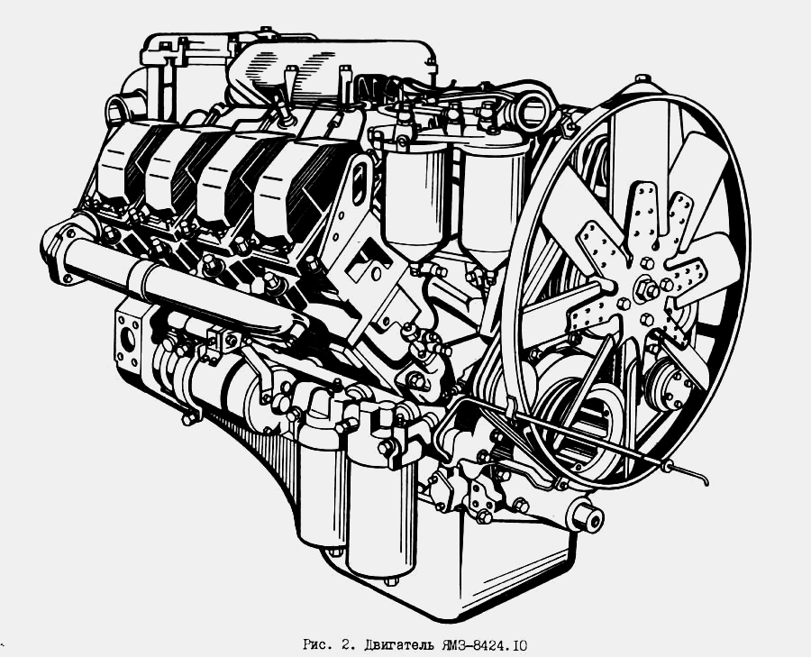 Двигатель ЯМЗ-8424.10 ЯМЗ  8421.10