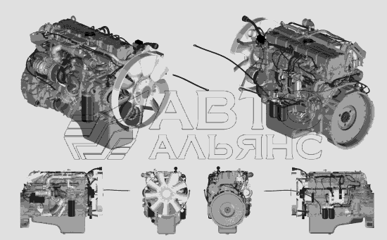 Двигатели ЯМЗ-536, ЯМ-5361, ЯМЗ-5363 в сборе ЯМЗ-536