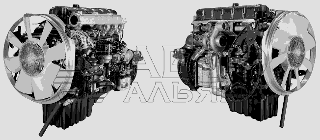 Двигатель ЯМЗ-650.10-01 в сборе. Основная комплектация для автомобилей «Урал» ЯМЗ-650.10 (Евро 3-4)