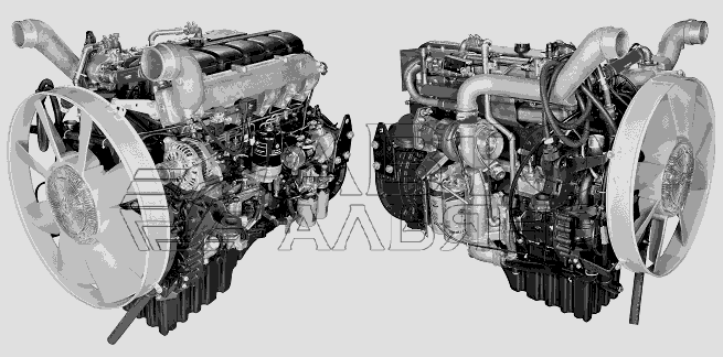 Двигатель в сборе (для автомобилей МАЗ) ЯМЗ-650.10 (Евро 3-4)
