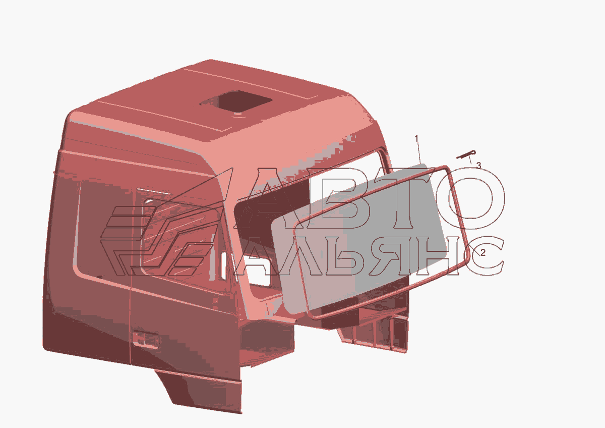 Установки стекла 6430-5200010 МАЗ-5440E9