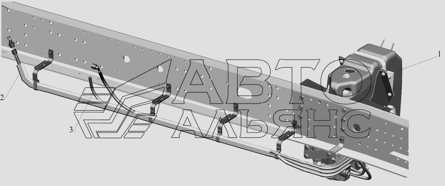 Установка системы подавления токсичных веществ отработавших газов 650119-1400001 МАЗ-650119