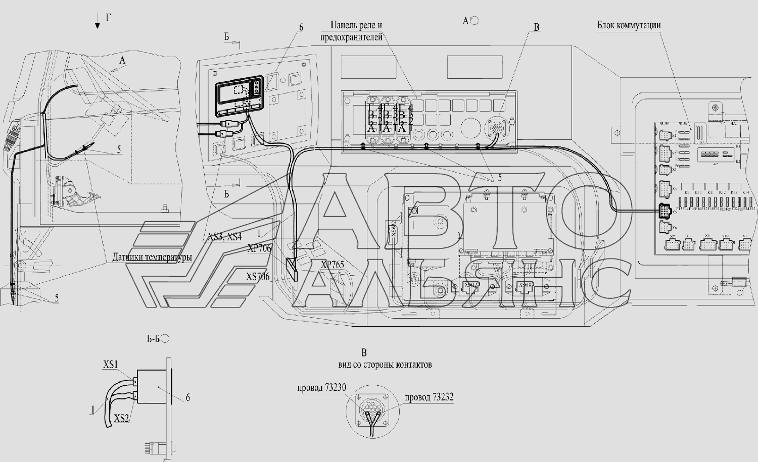 Установка БСКД 6516V8-3800030-000 МАЗ-6516V8-520 (6516V8-540)