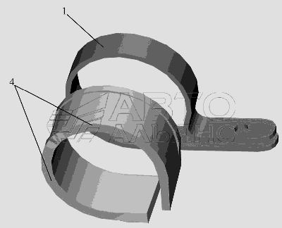 Кляммер 544020-8117052 МАЗ-6516V8-520 (6516V8-540)