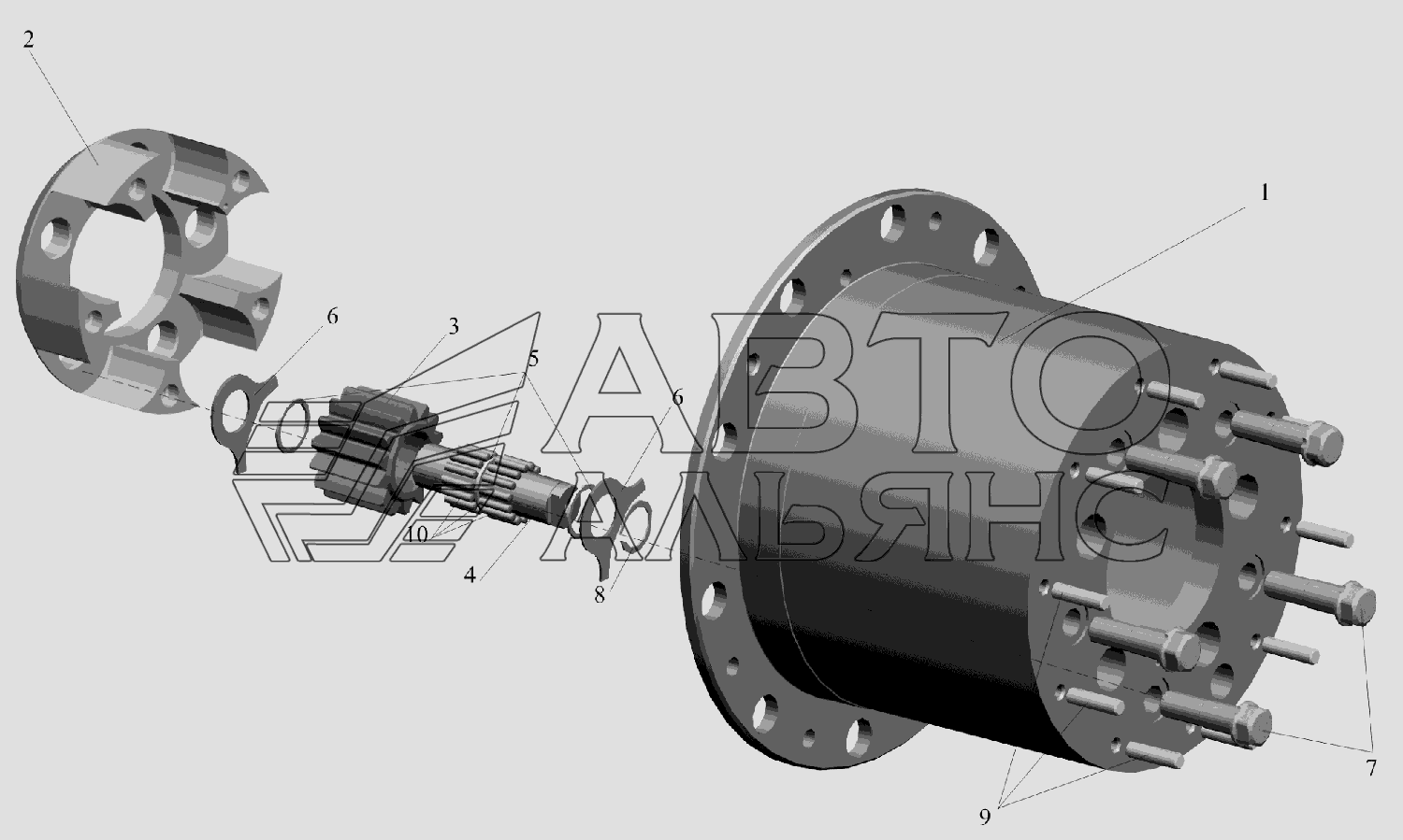 Корпус водила 5440-2405029 МАЗ-6516V8-520 (6516V8-540)