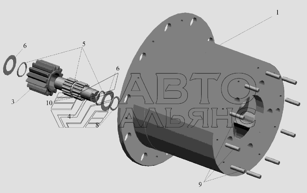 Корпус водила 5440-2405029-020 МАЗ-6516V8-520 (6516V8-540)