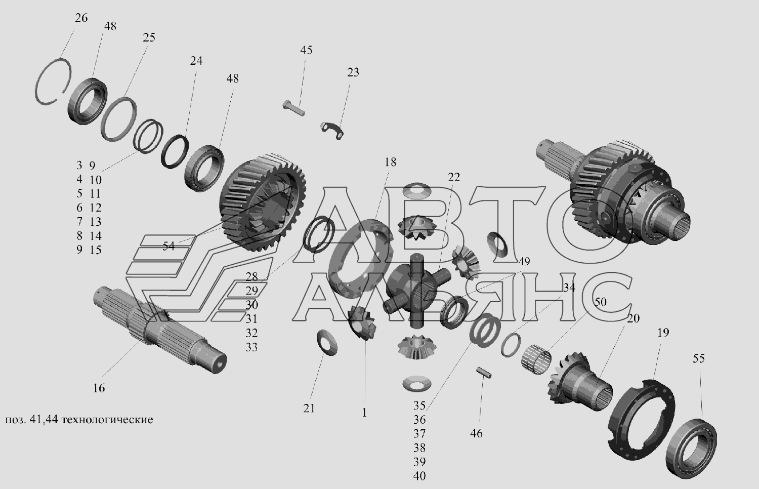 Дифференциал межосевой 6430-2506010-020 МАЗ-6516V8-520 (6516V8-540)