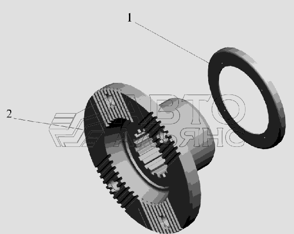 Фланец 54326-2402061-020 МАЗ-6516V8-520 (6516V8-540)