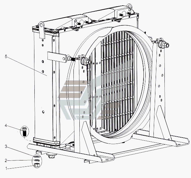 Установка радиатора МАЗ-74131