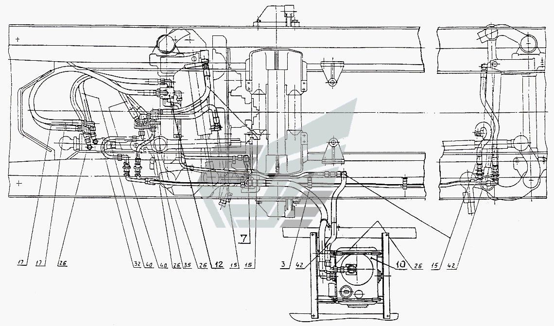 Трубопроводы и шланги рулевого управления МАЗ-74131