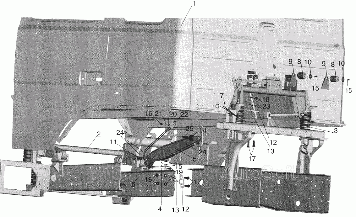 Установка большой кабины МАЗ  5432