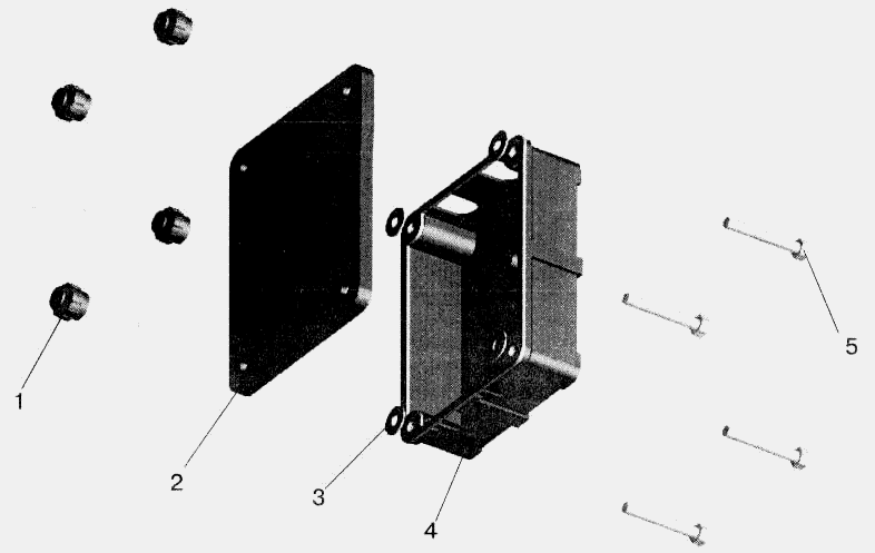 Коробка задних фонарей МАЗ  543202