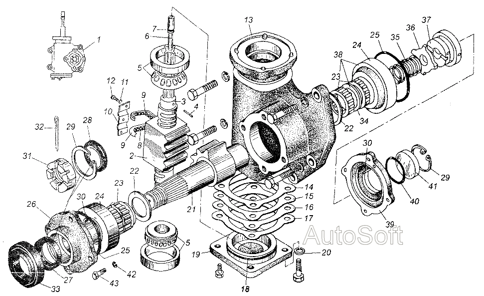 Механизм рулевой МАЗ  54326
