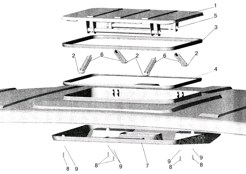 Установка крышки вентиляционного люка МАЗ  5516