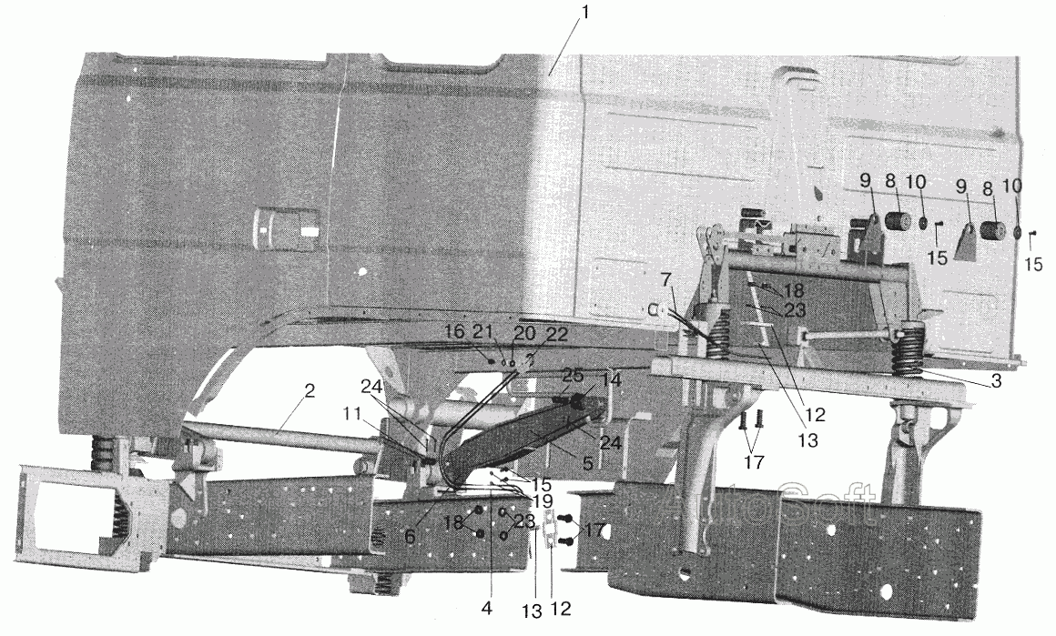 Установка большой кабины МАЗ  5551