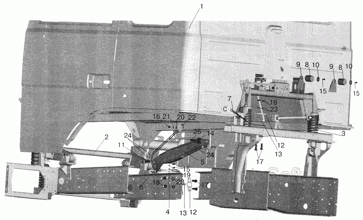 Установка большой кабины МАЗ  6422