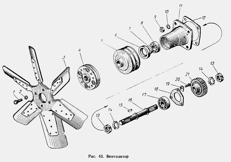 Вентилятор МАЗ  504А