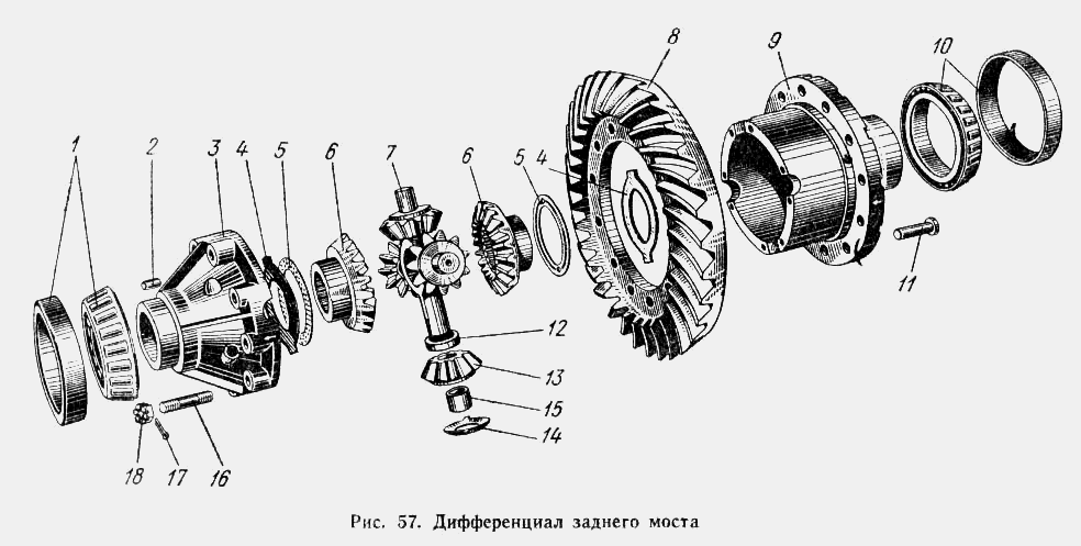 Дифференциал заднего моста МАЗ  504А