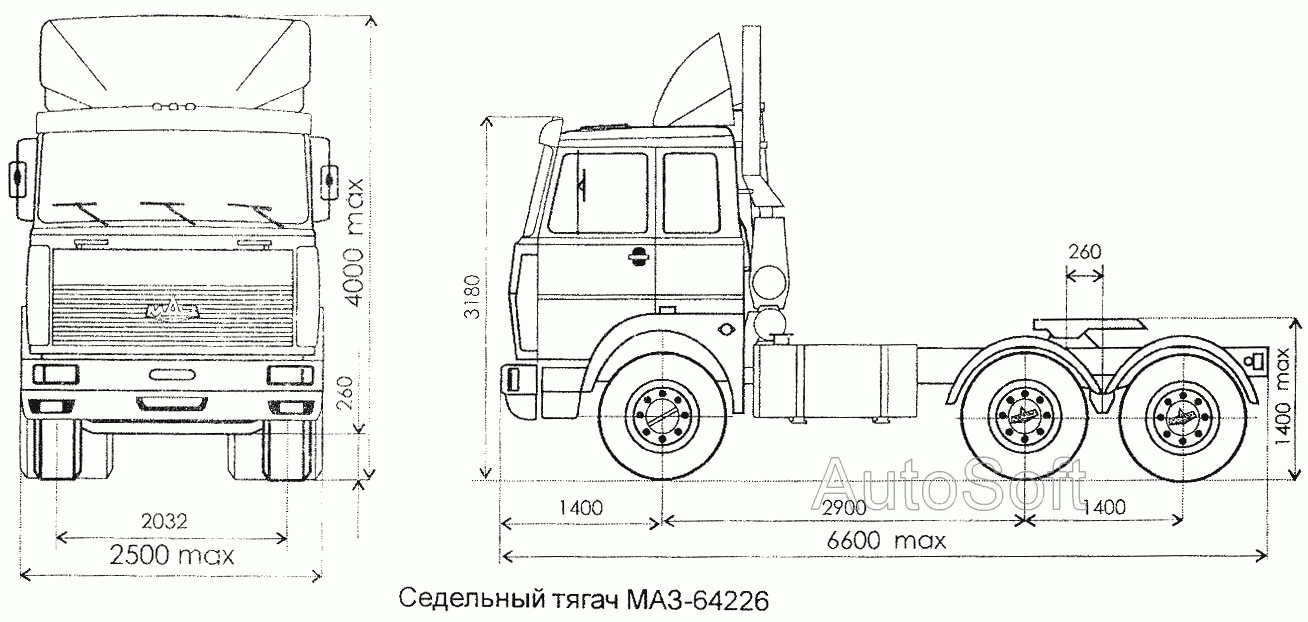 Седельный тягач МАЗ-64226 МАЗ  64226