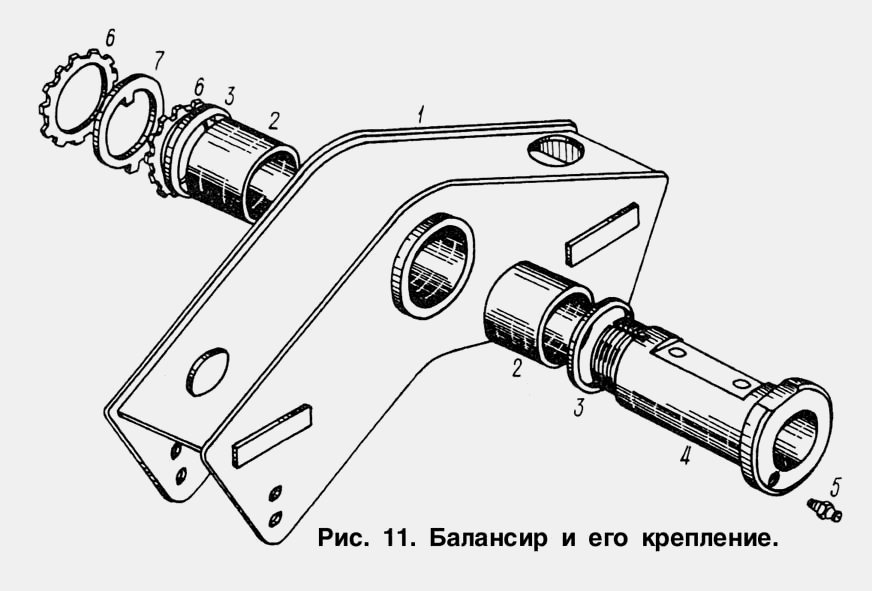 Балансир и его крепление МАЗ  93892