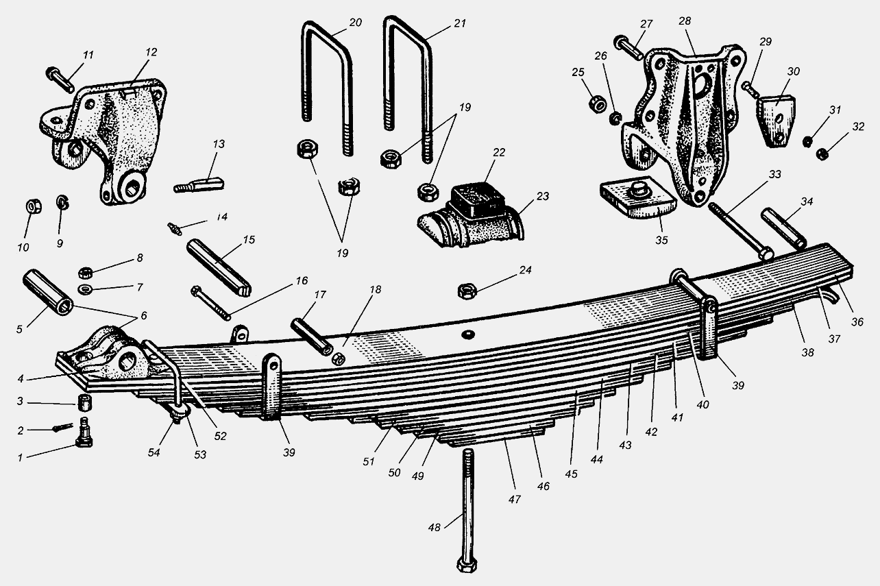 Рессора передняя МАЗ  504В