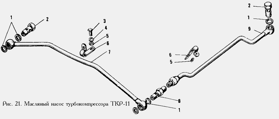 Масляный насос турбокомпрессора ТКР-11 ЯМЗ  240