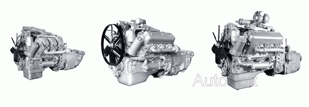 Двигатель со сцеплением и коробкой передач в сборе ЯМЗ  6561.10  Евро-3